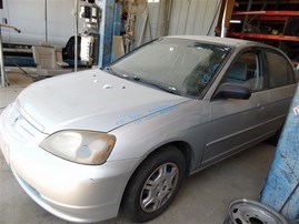 2002 Honda Civic LX Silver Sedan 1.7L AT #A24935